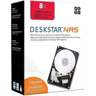 Ổ Cứng Server HGST Deskstar NAS 8TB 7200RPM 128MB Cache 3.5-Inch (HDN728080ALE604-0S04012)