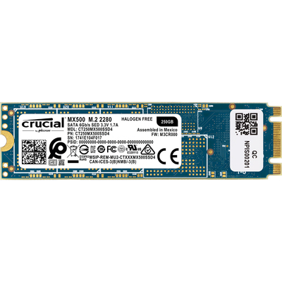 Ổ Cứng SSD Crucial MX500 250GB SATA M.2 2280 (CT250MX500SSD4)