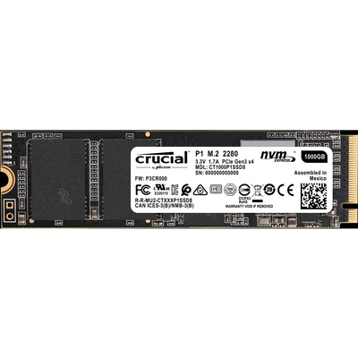 Ổ Cứng SSD Crucial P1 1TB NVMe M.2 PCIe Gen 3 x4 (CT1000P1SSD8)