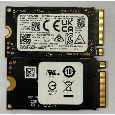 Ổ Cứng SSD Kioxia  1TB BG6 M.2 2242 Nvme PCIe gen4x4 (TBW 600TB)
