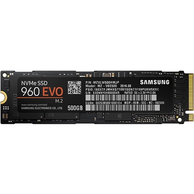 Ổ Cứng SSD SAMSUNG 960 EVO 500GB NVMe M.2 PCIe Gen 3 x4 512MB Cache (MZ-V6E500BW)