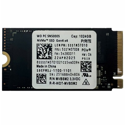 Ổ Cứng SSD WD PC SN5000S 1TB M2 2242 PCIe Gen 4.0