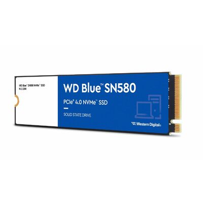 Ổ Cứng SSD WD SN580 500GB PCIe Gen4 x4 NVMe M.2 2280 Blue (WDS500G3B0E)