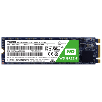 Ổ Cứng SSD Western Digital Green 240GB SATA M.2 2280 (WDS240G1G0B)