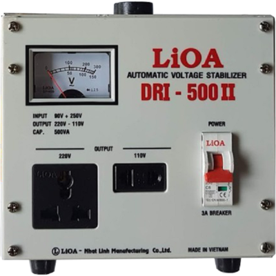 Ổn Áp LIOA 1 Pha 0.5kVA 90V-250V (DRI - 500II)