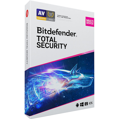 Phần Mềm Diệt Virus Bitdefender Total Security TS01ZZCSN1205LEN (5 Devices / 1 Year)