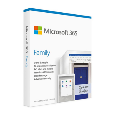 Phần Mềm Ứng Dụng Microsoft 365 Family 32bit/x64 All Languages 1YR Online APAC EM C2R NR (6GQ-00083)