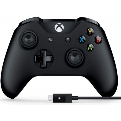 Phụ Kiện Máy Chơi Game Microsoft Xbox Controller + Cable (4N6-00003)