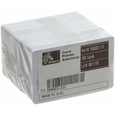 Phụ Kiện Máy In Thẻ Zebra Thẻ Nhựa PVC 30 Mil - 5 x 100 Thẻ (104523-111)