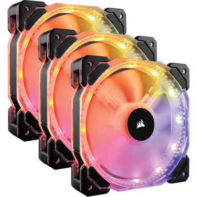 Phụ Kiện Thùng Máy Corsair HD120 RGB LED High Performance 120mm PWM Fan - 3 Fan (CO-9050067-WW)