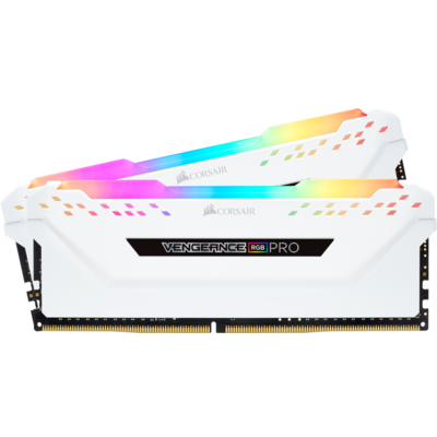 Ram Desktop Corsair Vengeance RGB Pro White 16GB (2x8GB) DDR4 3200MHz (CMW16GX4M2C3200C16W)