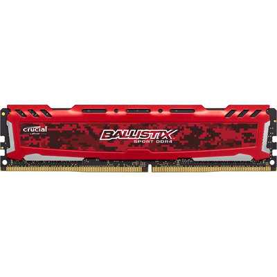 Ram Desktop Crucial Ballistix Sport LT Red 8GB (1x8GB) DDR4 2666MHz (BLS8G4D26BFSE)