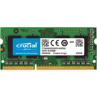 Ram Laptop Crucial 8GB (1x8GB) DDR3L 1600MHz (CT102464BF160B)