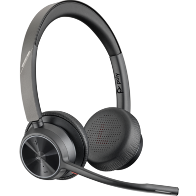 Tai Nghe Không Dây Plantronics Poly Voyager 4320 Microsoft Teams Certified USB-A Headset + BT700 dongle (77Y98AA)