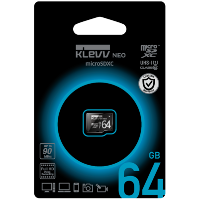 Thẻ Nhớ Essencore Klevv Neo 64GB microSDXC Class 10 UHS-I U1 (U064GUC1U18-D)