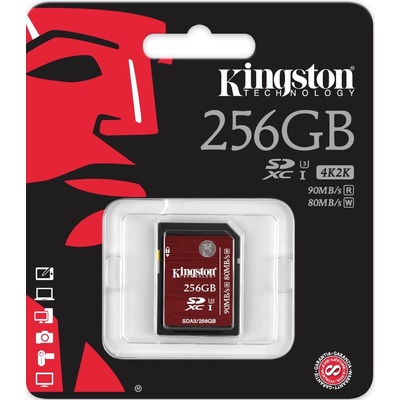 Thẻ Nhớ Kingston 256GB SDXC UHS-I Speed Class 3 (SDA3/256GB)