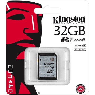 Thẻ Nhớ Kingston 32GB SDHC UHS-I Class 10 (SD10VG2/32GB)