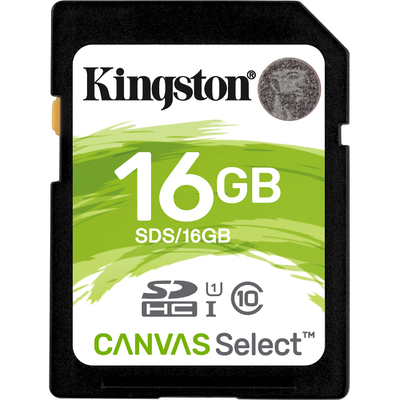 Thẻ Nhớ Kingston Canvas Select 16GB SDHC UHS-I Class 10 (SDS/16GB)