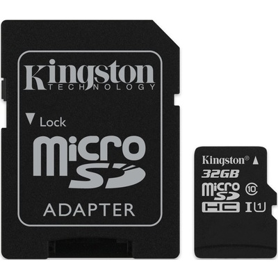 Thẻ Nhớ Kingston Canvas Select 32GB microSHDC UHS-I Class 10 + SD Adapter (SDCS/32GB)
