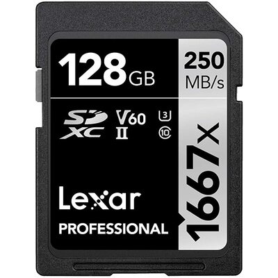 Thẻ Nhớ Lexar 1667x 128GB SDXC UHS-II U3 V30 (LSD128CB1667)