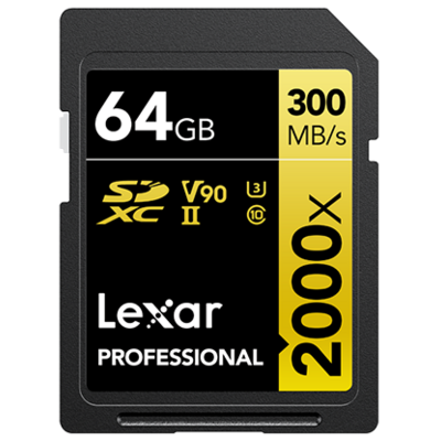 Thẻ Nhớ Lexar 2000x 64GB SDHC/SDXC UHS-II U3 (LSD2000064G-BNNNG)