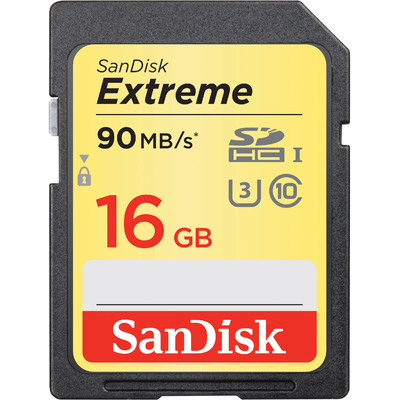 Thẻ Nhớ Sandisk Extreme 16GB SDHC UHS-I U3 Class 10 (SDSDXNE-016G-GNCIN)