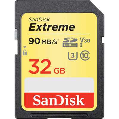 Thẻ Nhớ Sandisk Extreme 32GB SDHC UHS-I V30 U3 Class 10 (SDSDXVE-032G-GNCIN)