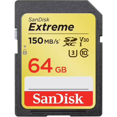 Thẻ Nhớ Sandisk Extreme 64GB SDXC UHS-I V30 U3 Class 10 (SDSDXVE-064G-GNCIN)