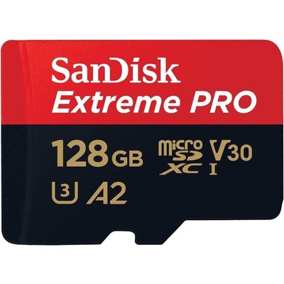 Thẻ Nhớ Sandisk Extreme Pro 128GB microSDXC UHS-I V30 U3 Class 10 A2 (SDSQXCY-128G-GN6MA)