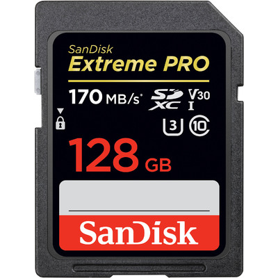 Thẻ Nhớ Sandisk Extreme Pro 128GB SDXC UHS-I V30 U3 Class 10 (SDSDXXY-128G-GN4IN)