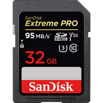 Thẻ Nhớ Sandisk Extreme Pro 32GB SDHC UHS-I V30 U3 Class 10 (SDSDXXG-032G-GN4IN)
