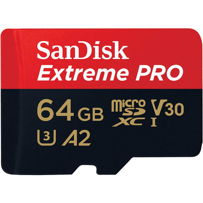 Thẻ Nhớ Sandisk Extreme Pro 64GB microSDXC UHS-I V30 U3 Class 10 A2 (SDSQXCY-064G-GN6MA)