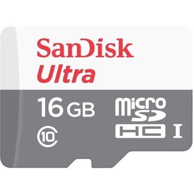 Thẻ Nhớ Sandisk Ultra 16GB microSDHC UHS-I Class 10 (SDSQUNB-016G-GN3MN)