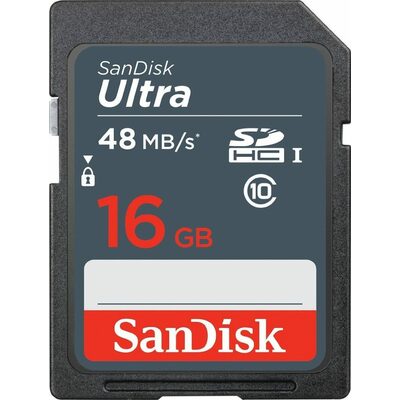 Thẻ Nhớ Sandisk Ultra 16GB SDHC UHS-I Class 10 (SDSDUNS-016G-GN3IN)