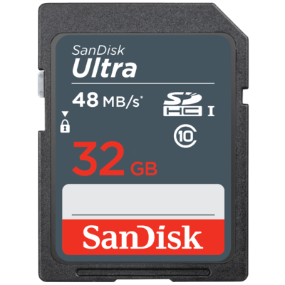 Thẻ Nhớ Sandisk Ultra 32GB SDHC UHS-I Class 10 (SDSDUNR-032G-GN3IN)