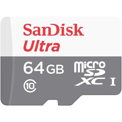 Thẻ Nhớ Sandisk Ultra 64GB microSDHC UHS-I Class 10 (SDSQUNR-064G-GN3MN)