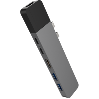Thiết Bị Chuyển Đổi HyperDrive USB-C NET 6-in-2 (GN28N-GRAY)