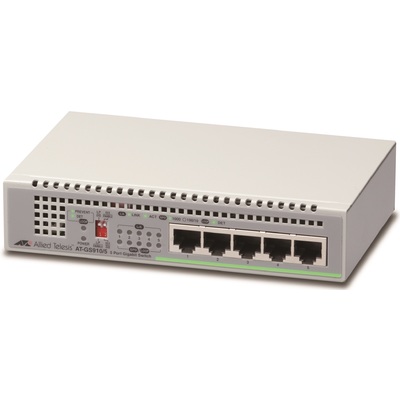 Thiết Bị Chuyển Mạch Allied Telesis Unmanaged 5-Port Gigabit Ethernet (AT-GS910/5)