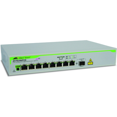 Thiết Bị Chuyển Mạch Allied Telesis Unmanaged 8-Port Fast Ethernet (AT-FS708/POE)