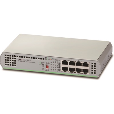 Thiết Bị Chuyển Mạch Allied Telesis Unmanaged 8-Port Gigabit Ethernet (AT-GS910/8)