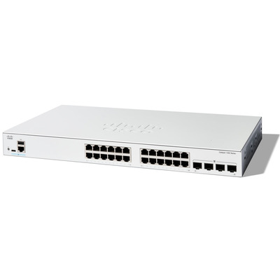Thiết Bị Chuyển Mạch Cisco  Catalyst 1300 24-port GE, 4x1G SFP,PcordUK (C1300-24T-4G)