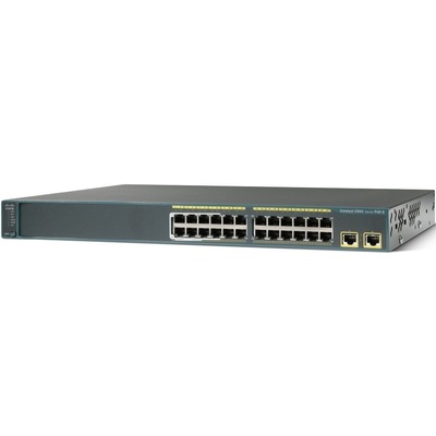Thiết Bị Chuyển Mạch Cisco Catalyst 2960 Plus 24 10/100Mbps (8 PoE) + 2 T/SFP LAN Base (WS-C2960+24LC-L)