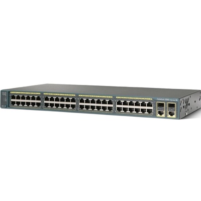 Thiết Bị Chuyển Mạch Cisco Catalyst 2960 Plus 48 10/100 + 2 T/SFP   LAN Lite(WS-C2960+48TC-S)