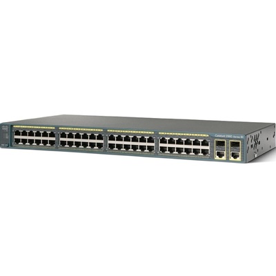Thiết Bị Chuyển Mạch Cisco Catalyst 2960 Plus 48 10/100 PoE + 2 1000BT +2 SFP LAN Lite(WS-C2960+48PST-S)