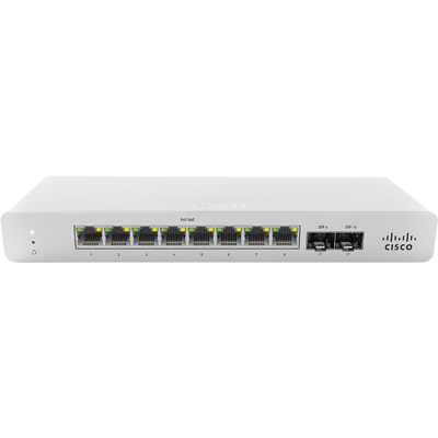 Thiết Bị Chuyển Mạch Cisco Meraki MS120-8LP 1G L2 Cloud Managed 8xGigE 67W PoE Switch (MS120-8LP-HW)