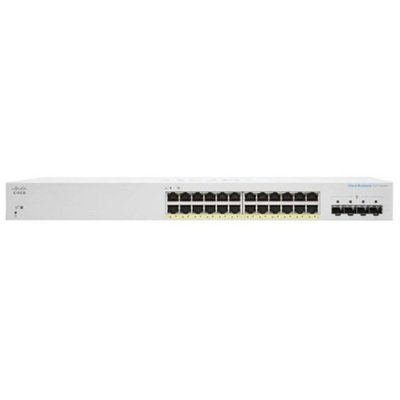 Thiết Bị Chuyển Mạch Cisco SB CBS220 Smart 24-port GE,4*1G SFP (CBS220-24T-4G-EU)