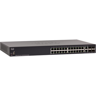 Thiết Bị Chuyển Mạch Cisco SF250-24P 24-Port 10/100 PoE Smart Switch (SF250-24P-K9-EU)