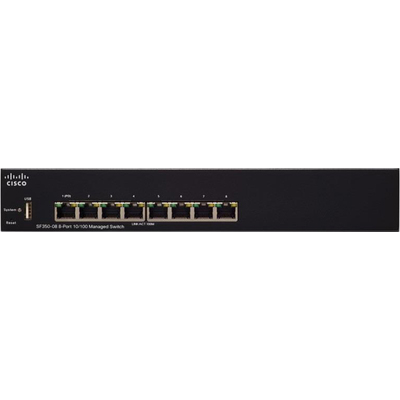 Thiết Bị Chuyển Mạch Cisco SF350-08 8-Port 10/100 Managed Switch (SF350-08-K9-EU)