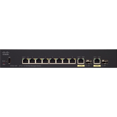 Thiết Bị Chuyển Mạch Cisco SF352-08P 8-Port 10/100 POE Managed Switch (SF352-08P-K9-EU)