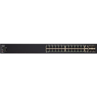 Thiết Bị Chuyển Mạch Cisco SF550X-24MP 24-Port 10/100 PoE Stackable Managed Switch (SF550X-24MP-K9-EU)